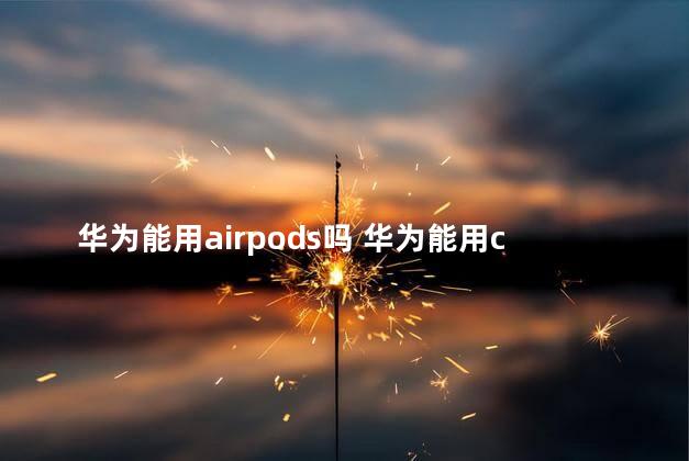 华为能用airpods吗 华为能用carplay吗​​​​​​​